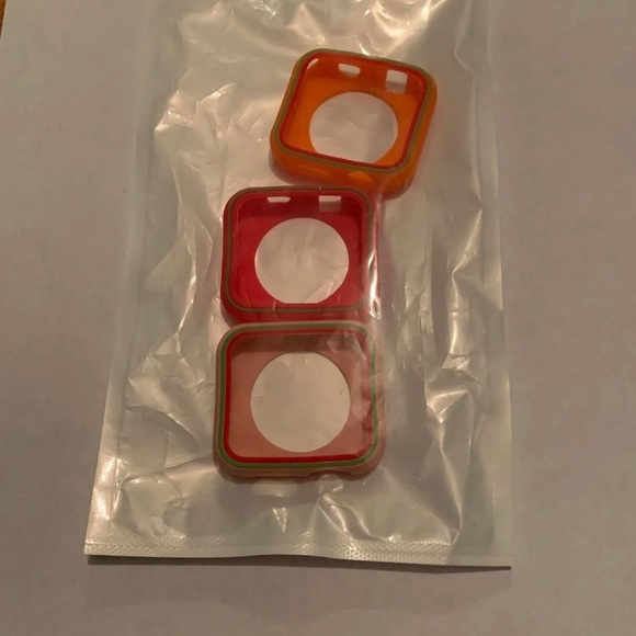 Pink Red Orange 3 pack Bumper For 44mm Apple Watch - Picture 1 of 1